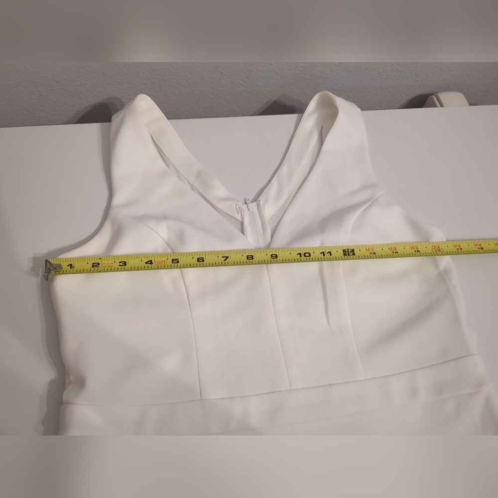 WINDSOR WOMEN'S SLEEVELESS BODYCON IVORY DRESS SIZE LARGE - Picture 3 of 8